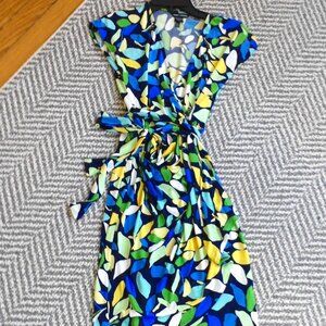 MAGGY LONDON WRAP DRESS SIZE 2